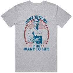 Arnold Schwarzenegger Come With Me If You Want To Lift Men's Exercise Unisex Size Large T Shirt Arnold Schwarzenegger Come With Me If You Want To Lift Men's Exercise Unisex Size Large T Shirt