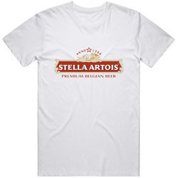 Stella Artois Beer Glasses Chalice Unisex Size Large T Shirt