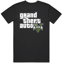 Grand Theft Auto 5 Gta Logo Black Unisex Size Large T Shirt Grand Theft Auto 5 Gta Logo Black Unisex Size Large T Shirt