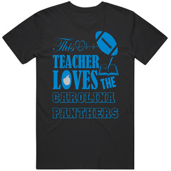 Carolina Panthers Womens Shirt This Teacher Loves Them Unisex Size Large T Shirt Carolina Panthers Womens Shirt This Teacher Loves Them Unisex Size Large T Shirt