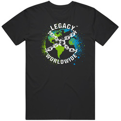Black Legacy Worldwide Unisex Size Large T Shirt Black Legacy Worldwide Unisex Size Large T Shirt