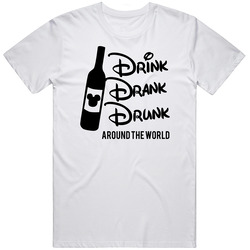 Disney Drinking Around Unisex Size Large T Shirt Disney Drinking Around Unisex Size Large T Shirt