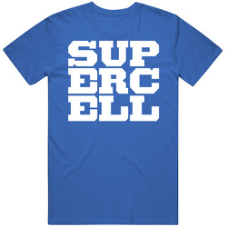 Supercell Royal Blue Unisex Size Large T Shirt Supercell Royal Blue Unisex Size Large T Shirt