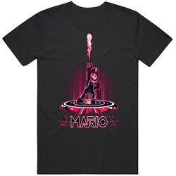Mario Tron Fusion The Videogamers Geek Unisex Size Large T Shirt