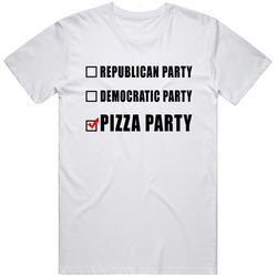 Republican Democratic Pizza Party Unisex Size Large T Shirt Republican Democratic Pizza Party Unisex Size Large T Shirt