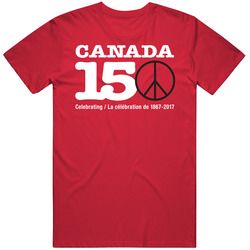 Canada 150 Peace Unisex Size Large T Shirt Canada 150 Peace Unisex Size Large T Shirt