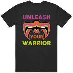 Unleash Your Warrior Ultimate Warrior Mask Wrestling Fan Unisex Size Large T Shirt Unleash Your Warrior Ultimate Warrior Mask Wrestling Fan Unisex Size Large T Shirt