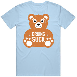 Bruins Suck Funny Hockey Teddy Bear Distressed Unisex Size Large T Shirt Bruins Suck Funny Hockey Teddy Bear Distressed Unisex Size Large T Shirt