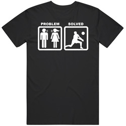 Problem Solved Funny Volleyball Unisex Size Large T Shirt Problem Solved Funny Volleyball Unisex Size Large T Shirt