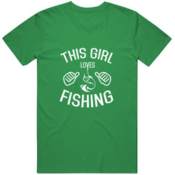 Limited Edition This Girl Loves Fishing T-Shirt Irish Green Unisex Size Large T Shirt Limited Edition This Girl Loves Fishing T-Shirt Irish Green Unisex Size Large T Shirt