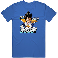 Over 9000 T-shirt Vegeta Tee Dragon Ball Z Unisex Size Large T Shirt Over 9000 T-shirt Vegeta Tee Dragon Ball Z Unisex Size Large T Shirt
