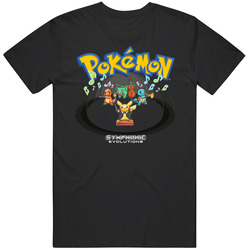 Symphonic Evolution Pokemon New Design Unisex Size Large T Shirt Symphonic Evolution Pokemon New Design Unisex Size Large T Shirt