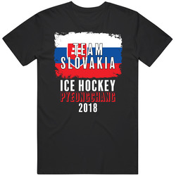 Team Flag Slovakia Ice Hockey Pyeongchang 2018 Olympic Unisex Size Large T Shirt Team Flag Slovakia Ice Hockey Pyeongchang 2018 Olympic Unisex Size Large T Shirt