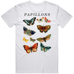 Papillons Butterfly Vintage Unisex T Shirt Papillons Butterfly Vintage Unisex T Shirt