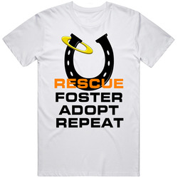 Horseshoe Rescue Foster Adopt Repeat Unisex T Shirt Horseshoe Rescue Foster Adopt Repeat Unisex T Shirt