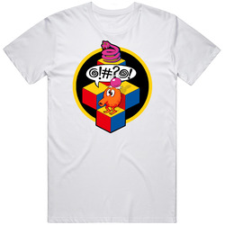 Q-bert, T-Shirt, Arcade, Video, Game, Gaming, Classic, Retro, 80's, fun Unisex T Shirt Q-bert, T-Shirt, Arcade, Video, Game, Gaming, Classic, Retro, 80's, fun Unisex T Shirt
