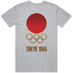 Tokyo Summer Olympics 1964 Retro Logo Olympiad Sports Fan Unisex T Shirt Tokyo Summer Olympics 1964 Retro Logo Olympiad Sports Fan Unisex T Shirt