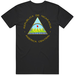 Nicaragua Coat Of Arms Unisex T Shirt Nicaragua Coat Of Arms Unisex T Shirt
