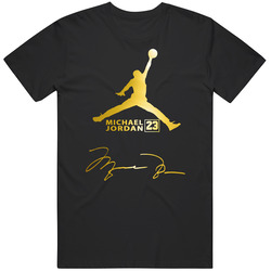 Jordan Logo Gold Men Unisex T Shirt