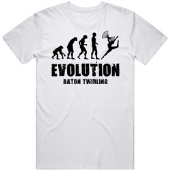 Evolution Baton Twirling Unisex T Shirt Evolution Baton Twirling Unisex T Shirt
