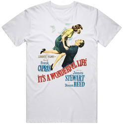 It's A Wonderful Life Christmas Holiday Movie James Stewart Donna Reed Unisex T Shirt It's A Wonderful Life Christmas Holiday Movie James Stewart Donna Reed Unisex T Shirt