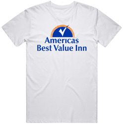 Americas Best Value Inn Accommodation Hotel Logo Unisex T Shirt Americas Best Value Inn Accommodation Hotel Logo Unisex T Shirt
