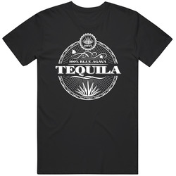 Tequila 100 Percent Blue Agave 1955 Vintage Tequila Label Unisex T Shirt Tequila 100 Percent Blue Agave 1955 Vintage Tequila Label Unisex T Shirt