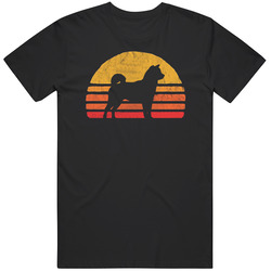 Retro Sun Shiba Inu Silhouette T-shirt Vintage Tee Shirt For Dog Lovers Unisex T Shirt Retro Sun Shiba Inu Silhouette T-shirt Vintage Tee Shirt For Dog Lovers Unisex T Shirt