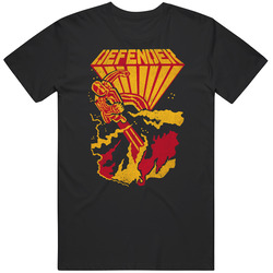 Defender, T-shirt, Arcade, Cabinet, Side Art, Retro, 80's, Galaga, Space Invaders, Pacman Unisex T Shirt