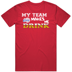La Clippers Tshirt, Clippers T Shirt,la Clippers My Team Makes Me Drink Unisex T Shirt La Clippers Tshirt, Clippers T Shirt,la Clippers My Team Makes Me Drink Unisex T Shirt