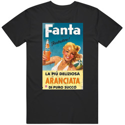 Fanta Vintage 1966 Advertising Poster Soda Pop Lovers Unisex T Shirt Fanta Vintage 1966 Advertising Poster Soda Pop Lovers Unisex T Shirt