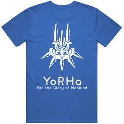 Yorha Nier Automata Royal Blue Unisex T Shirt Yorha Nier Automata Royal Blue Unisex T Shirt