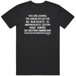 New Checkpoint American Sector Black Unisex T Shirt New Checkpoint American Sector Black Unisex T Shirt