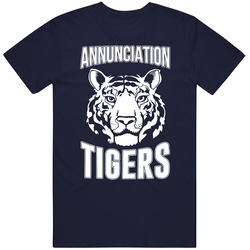 Annunciation Tigers Fully Logo For Navy Unisex T Shirt Annunciation Tigers Fully Logo For Navy Unisex T Shirt