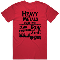 Heavy Metals World Tour Funny Science Humor Unisex T Shirt Heavy Metals World Tour Funny Science Humor Unisex T Shirt