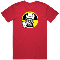 Radiation Warning Red Unisex T Shirt Radiation Warning Red Unisex T Shirt