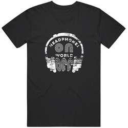 Vintage Headphones T shirt, Headphones tshirt, Headphones On World Off Tee, Unisex T Shirt Vintage Headphones T shirt, Headphones tshirt, Headphones On World Off Tee, Unisex T Shirt