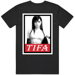 Tifa Final Fantasy Ob Bw Hitam Unisex T Shirt Tifa Final Fantasy Ob Bw Hitam Unisex T Shirt