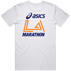 Asics La Marathon Logo Sports Pig In Unisex T Shirt Asics La Marathon Logo Sports Pig In Unisex T Shirt