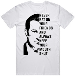 Young Robert De Niro Goodfellas Never Rat On Your Friends Quote Unisex T Shirt Young Robert De Niro Goodfellas Never Rat On Your Friends Quote Unisex T Shirt