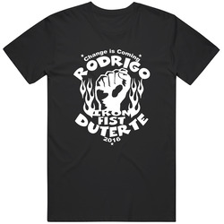 Rodrigo Duterte Iron Fist - Men Black Unisex T Shirt Rodrigo Duterte Iron Fist - Men Black Unisex T Shirt