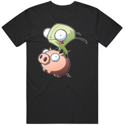 Invader Zim Gir Walk Of Doom Ride On Pig Tv Logo Unisex T Shirt Invader Zim Gir Walk Of Doom Ride On Pig Tv Logo Unisex T Shirt