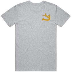 Gold-rynopump-raglan(gray) Unisex T Shirt Gold-rynopump-raglan(gray) Unisex T Shirt