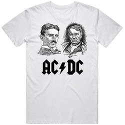 Ac Dc Penuh Putih Unisex T Shirt Ac Dc Penuh Putih Unisex T Shirt