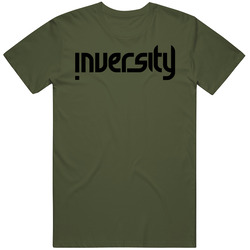 Inversity Premium Military Green- Black Logo Unisex T Shirt Inversity Premium Military Green- Black Logo Unisex T Shirt
