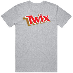 Twix Chocolate Candy Bar Brand Logo Raglan Unisex T Shirt Twix Chocolate Candy Bar Brand Logo Raglan Unisex T Shirt