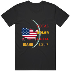 Idaho Total Solar Eclipse Unisex T Shirt Idaho Total Solar Eclipse Unisex T Shirt