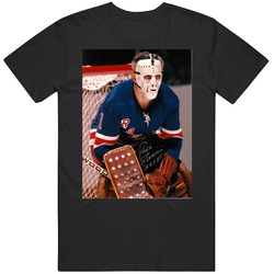 Eddie Giacomin Professional Hockey Player New York Hockey City 1965 - 1975 Vezina Trophy Winner Hall Of Fame Fun Fan Cool Event Game Wear Unisex T Shirt Eddie Giacomin Professional Hockey Player New York Hockey City 1965 - 1975 Vezina Trophy Winner Hall Of Fame Fun Fan Cool Event Game Wear Unisex T Shirt