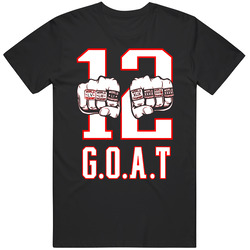 Tom Brady Goat 12 Superbowl Champion 7 Rings Football Still Here Fist Funny Unisex T Shirt Tom Brady Goat 12 Superbowl Champion 7 Rings Football Still Here Fist Funny Unisex T Shirt