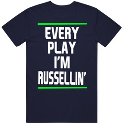 Every Play I'm Russellin' Russell Wilson Seattle Quarterback Unisex T Shirt Every Play I'm Russellin' Russell Wilson Seattle Quarterback Unisex T Shirt